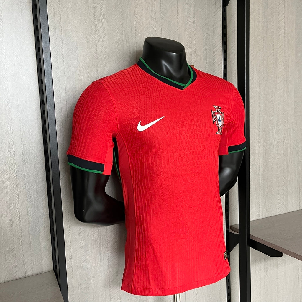 Camiseta Portugal Roja Home Euro 2024 Player