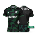 Camiseta alternativa 2025/26 negro y verde