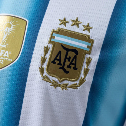 Camiseta Selección de Argentina MANGA LARGA principal blanca/azul - Copa del Mundo 2026