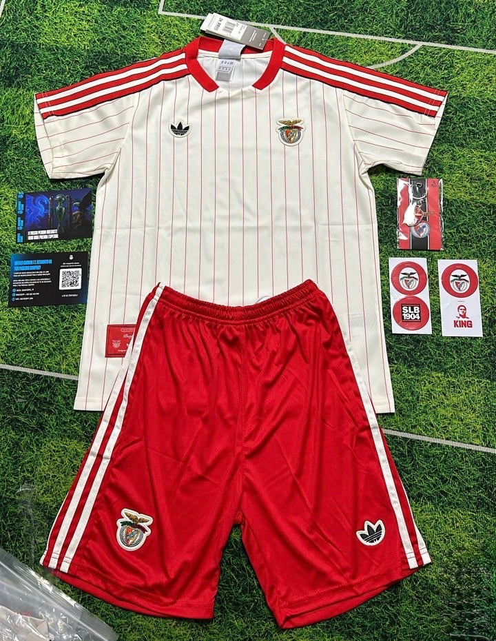 Conjunto infantil S L B x Originals blanca 2025/26