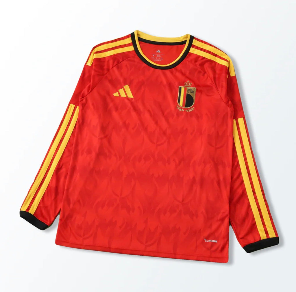 Camiseta Selección de Bélgica MANGA LARGA principal roja - Copa del Mundo 2026