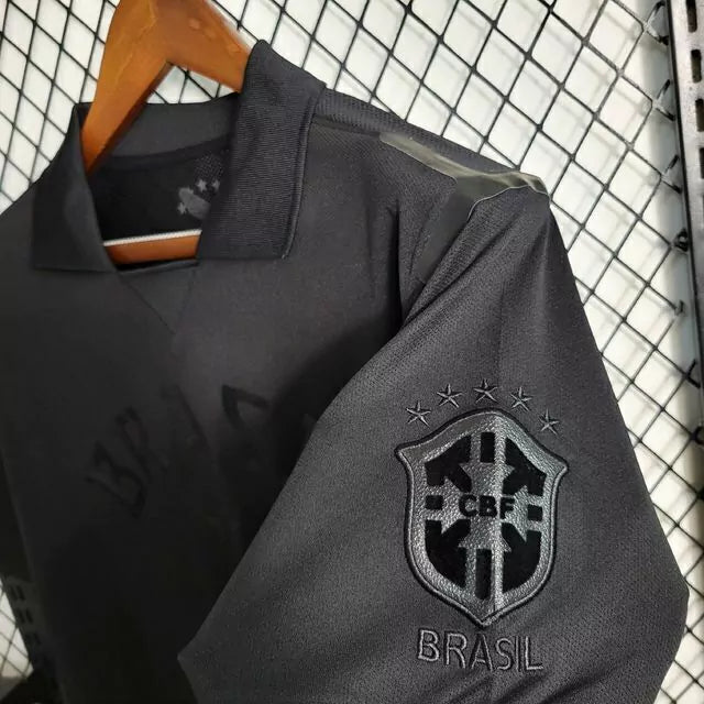 Camiseta Retro Selección Brasil 2013/14 - negra