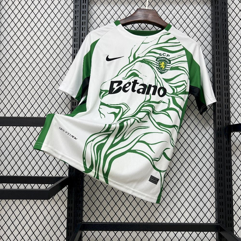 Camiseta leão concept blanca y verde 2025/26