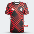 Camiseta pre-partido rojo/negro 2025/26