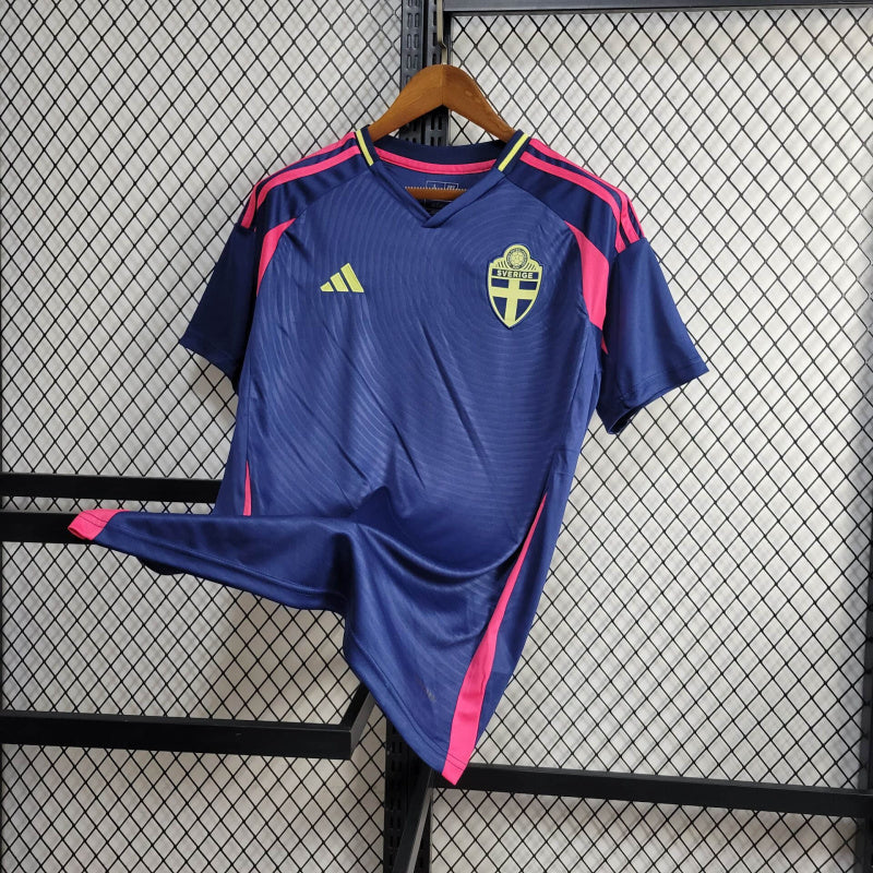 Camiseta Suecia azul Visitante Euro 2024/25