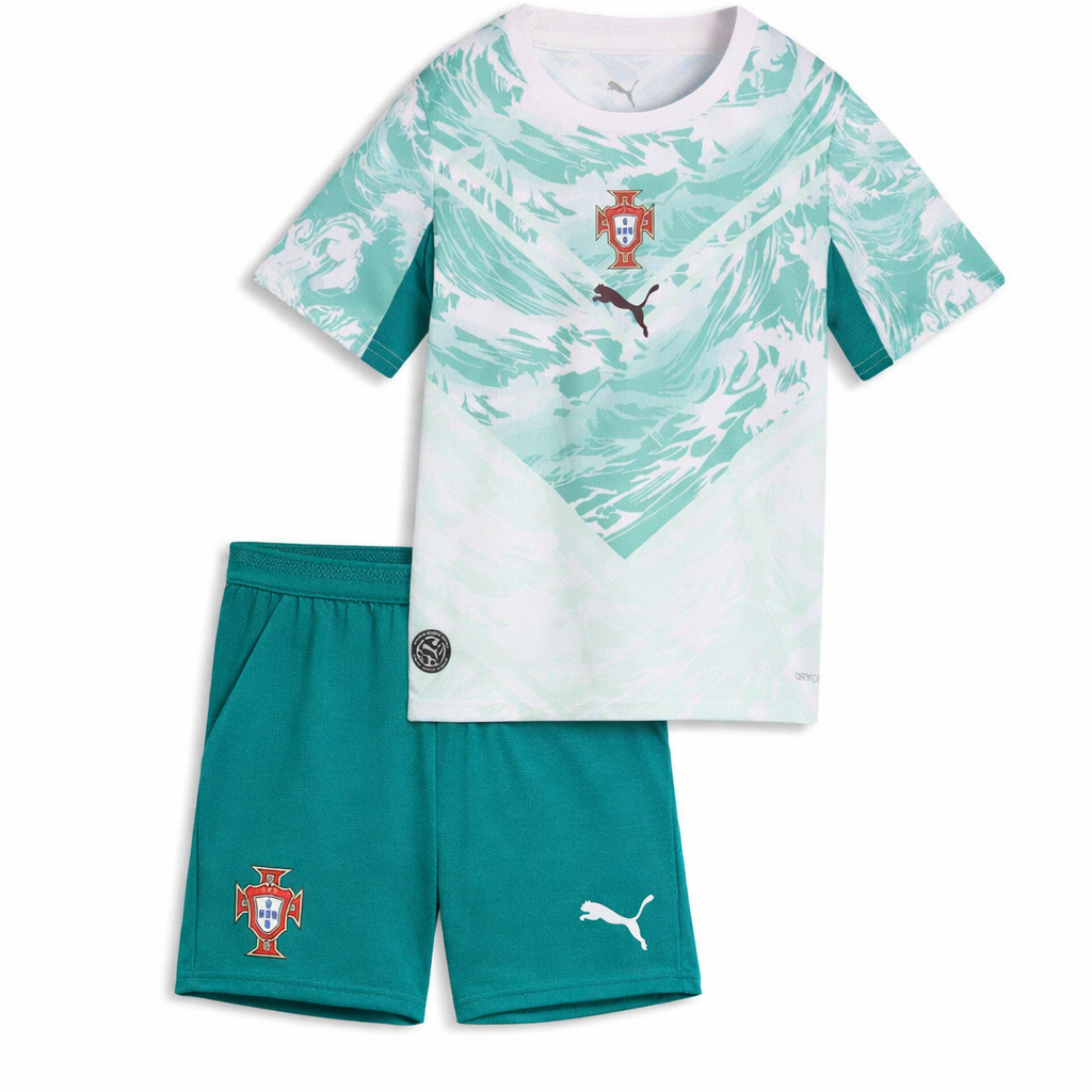 Conjunto infantil Selección Portugal alternativa verde - pantalón corto verde - COPA DEL MUNDO 2026