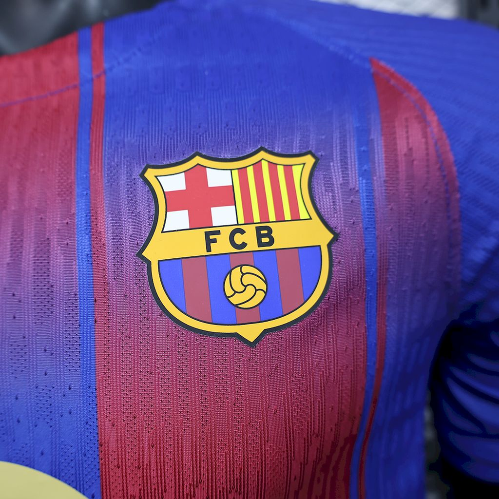 Camiseta Barcelona local azul y roja  - Jugador 2025/26