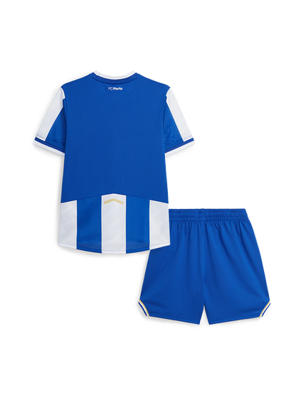 Conjunto infantil principal azul y blanco 2025/26