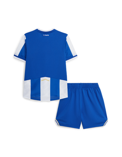 Conjunto infantil principal azul y blanco 2025/26