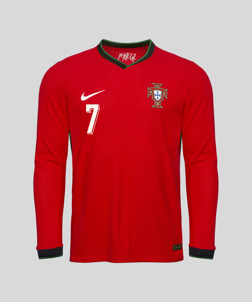 Camiseta Portugal roja manga larga local Euro 2024