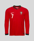 Camiseta Portugal roja manga larga local Euro 2024