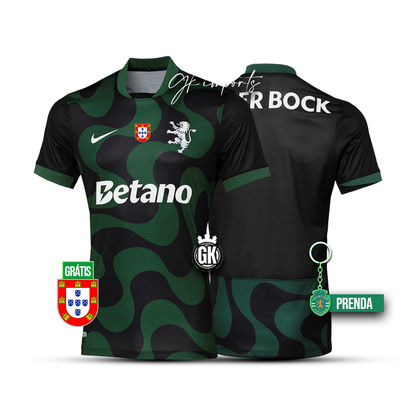 Camiseta alternativa 2025/26 negro y verde