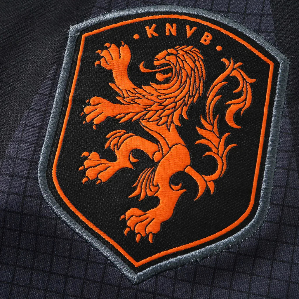 Camiseta Países Bajos portero manga larga Copa del Mundo 2026 - negra/naranja