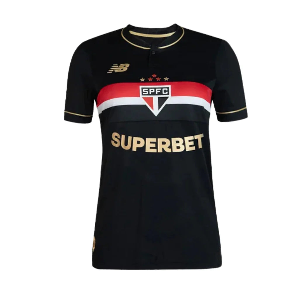 Camiseta São Paulo negra alternativa 2025/26 - FEMENINA