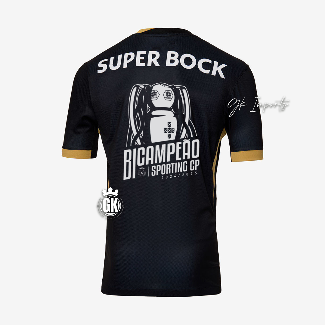 Camiseta BICAMPEÓN especial negra y dorada “7” Ronaldo tercera equipación 2024/25