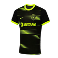 Camiseta alternativa 2022/23 Negra y Verde retro