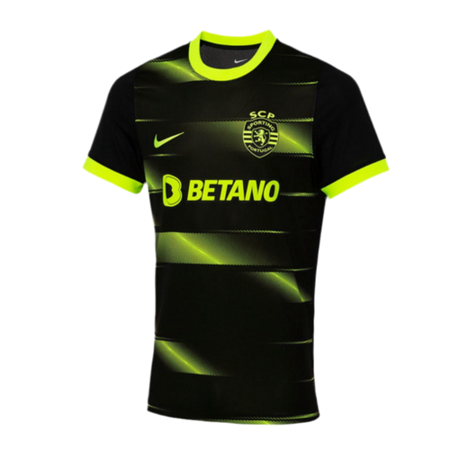 Camiseta alternativa 2022/23 Negra y Verde retro