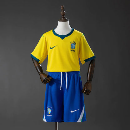 Conjunto Infantil Brasil principal Copa del mundo 2026 - amarilla