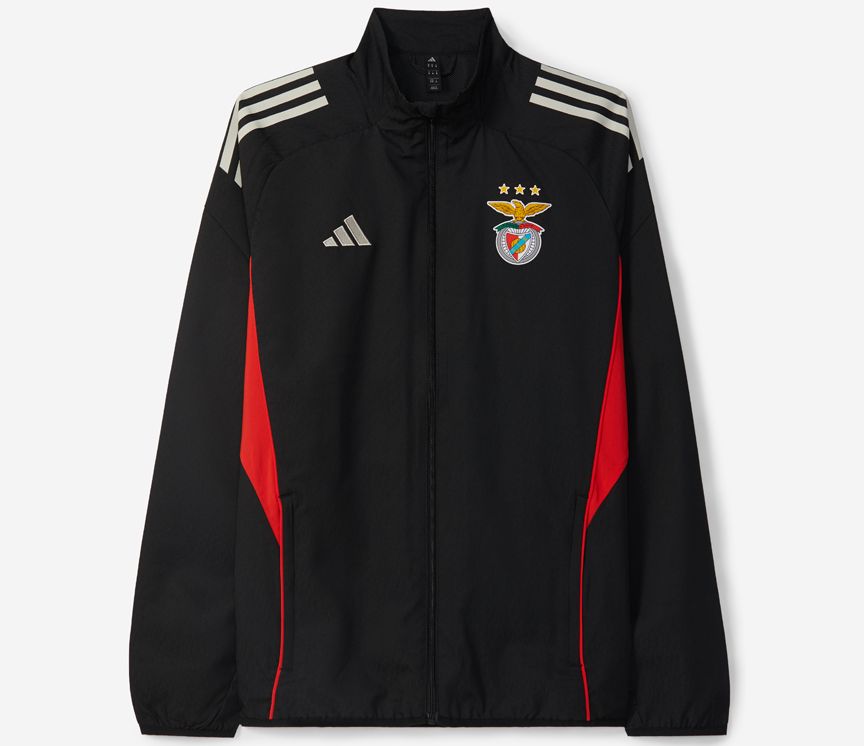 Chaqueta negro y rojo 2025/26 cierre completo