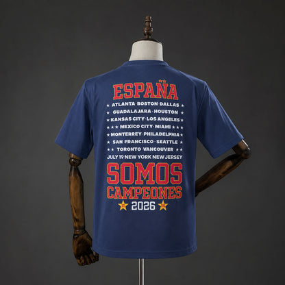 Camiseta España "Somos Campeones" Azul
