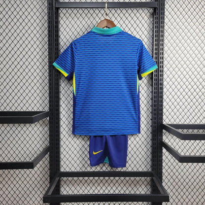 Conjunto infantil Selección Brasileña 2024/25 Away azul