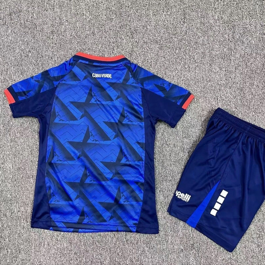 Conjunto Infantil Cabo Verde principal Copa del Mundo 2026 - azul