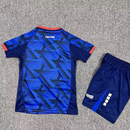 Conjunto Infantil Cabo Verde principal Copa del mundo 2026 - azul