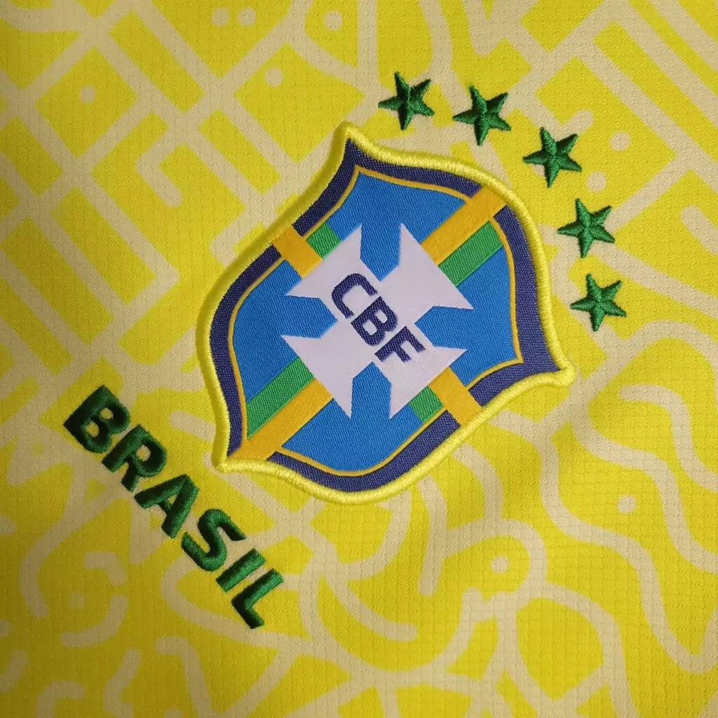 Camiseta Brasil Amarilla Home Copa del Mundo 2022