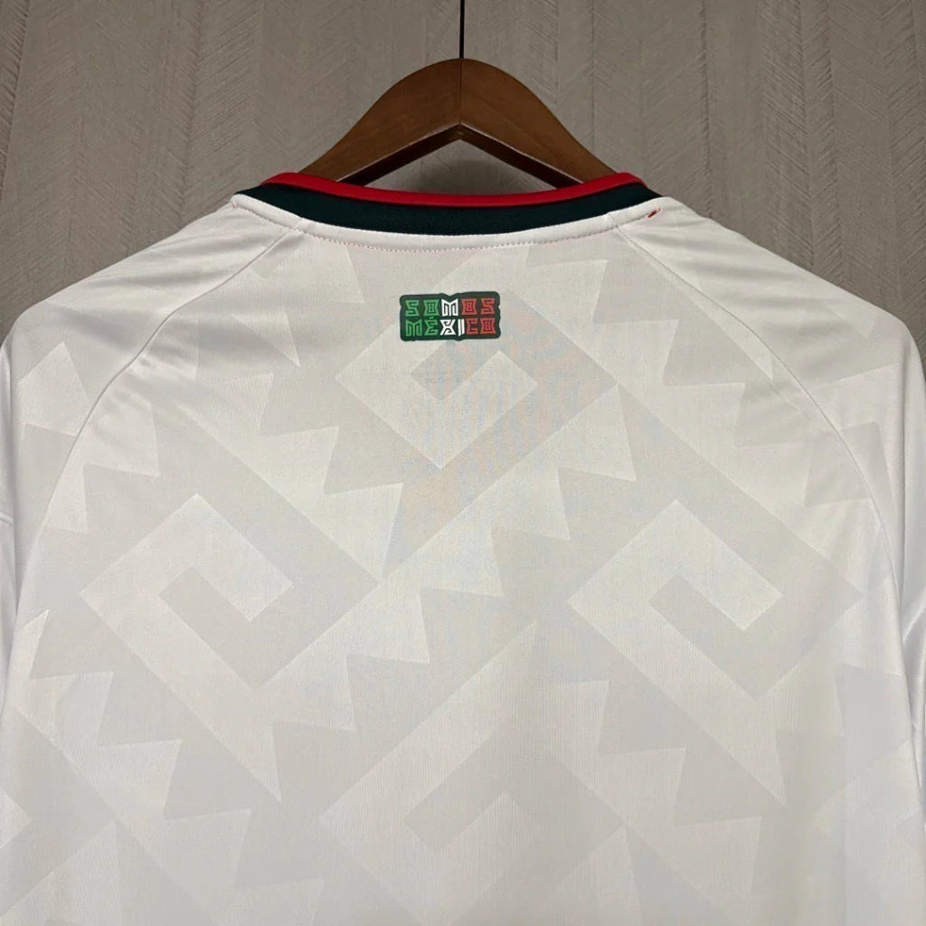 Camiseta Selección de México MANGA LARGA alternativa  blanca - Copa del Mundo 2026