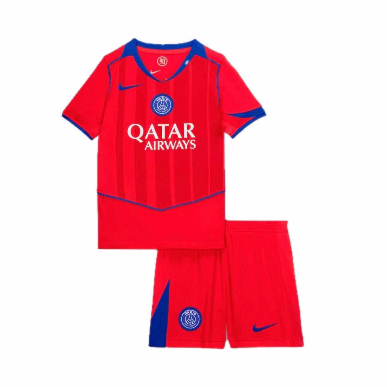 Conjunto Infantil PSG tercera naranja TOTAL 90 2025/26