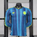 Camiseta Selección de Colombia MANGA LARGA alternativa azul PLAYER - Copa del Mundo 2026