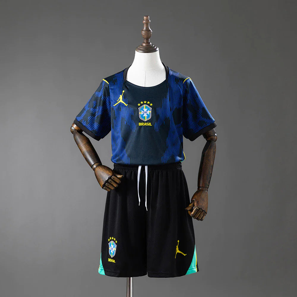 Conjunto Infantil Brasil alternativa Copa del mundo 2026 - azul