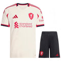 Conjunto Infantil Liverpool alternativo blanco 2025/26