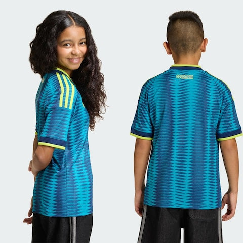 Conjunto infantil Selección Colombia alternativo azul COPA DEL MUNDO 2026