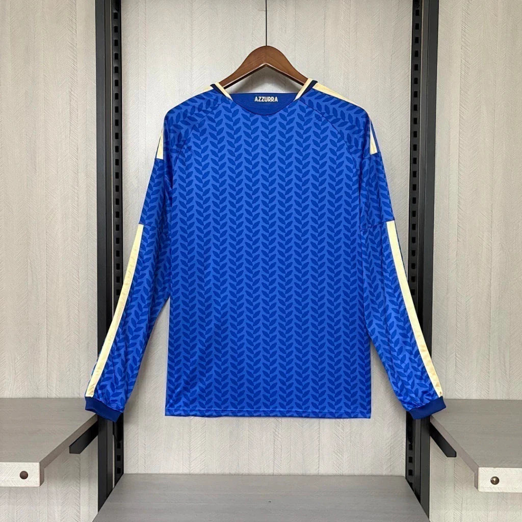 Camiseta Selección de Italia MANGA LARGA principal azul - Copa del Mundo 2026