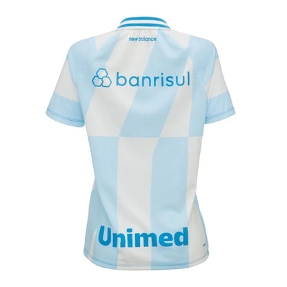 Camiseta Grêmio Away blanca/azul 2026 - FEMENINA