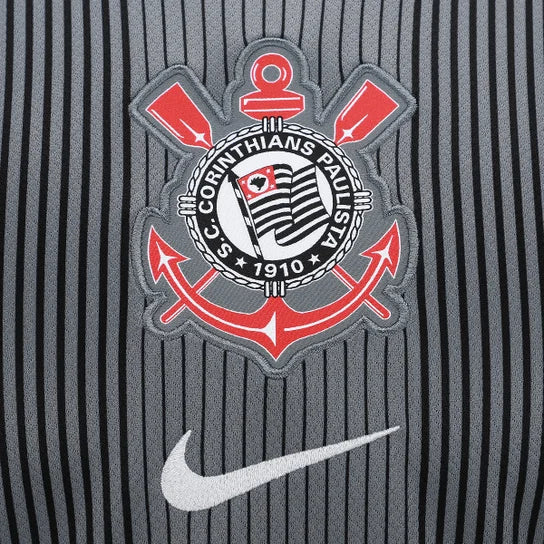 Camiseta Corinthians portero - negra y gris 2025/26