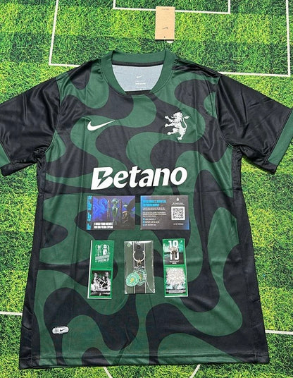 Camiseta alternativa 2025/26 negro y verde