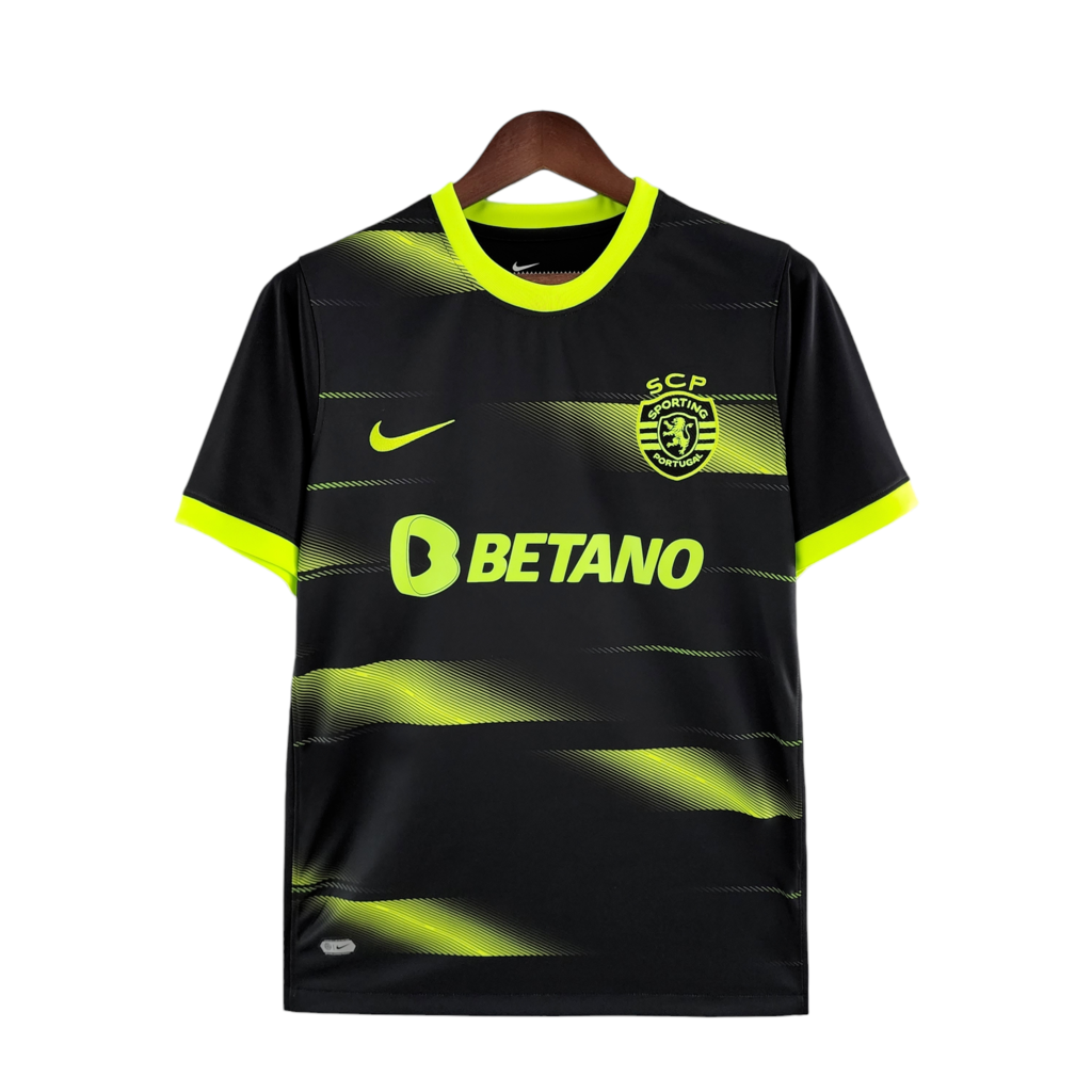 Camiseta alternativa 2022/23 Negra y Verde retro