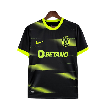 Camiseta alternativa 2022/23 Negra y Verde retro