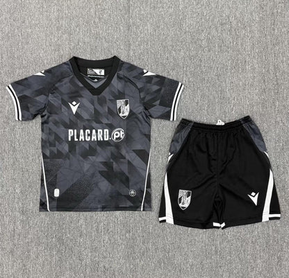 Conjunto infantil Vitória Guimarães alternativo negro 2025/26