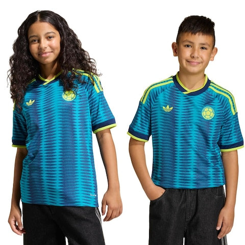 Conjunto infantil Selección Colombia alternativo azul COPA DEL MUNDO 2026