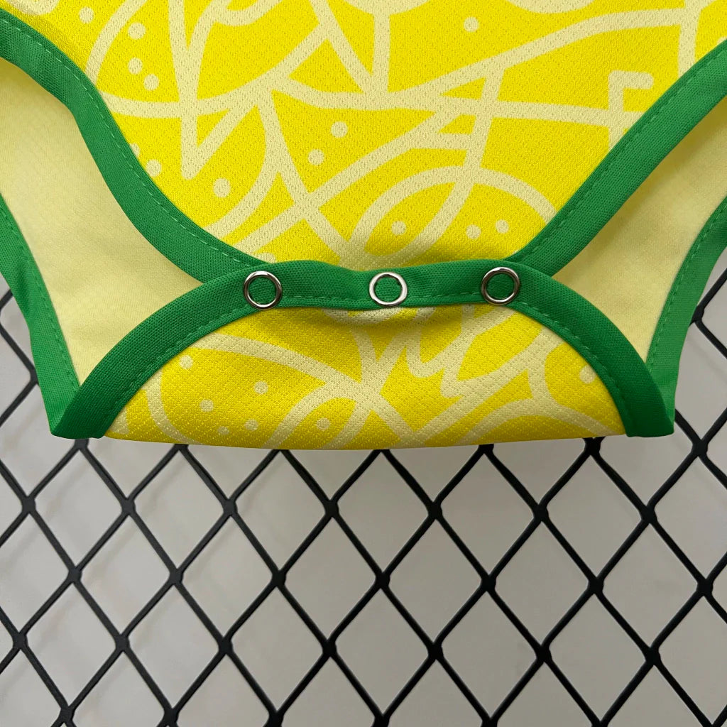 Body bebé Brasil Amarillo - 2025