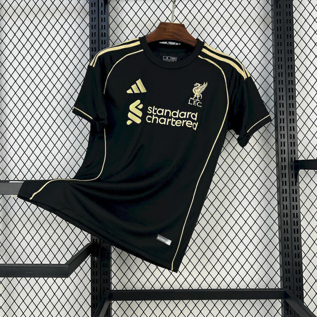Camiseta Liverpool tercera equipación negro 2025/26