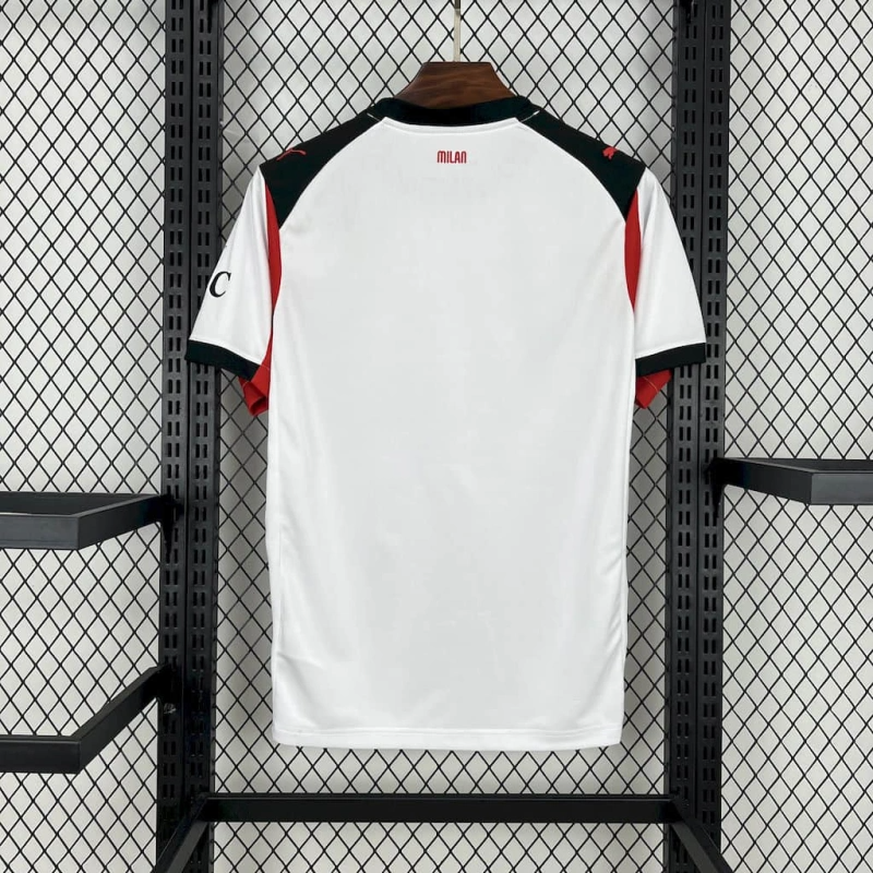 Camiseta Milan blanca alternativa 2025/26