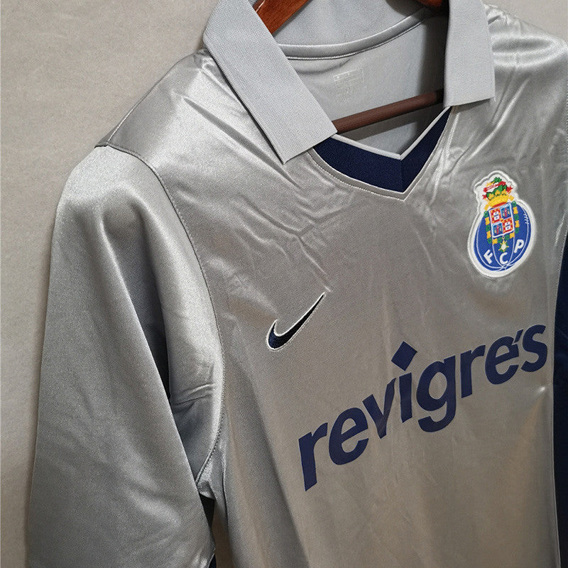Camiseta retro 2001/02 - gris/azul