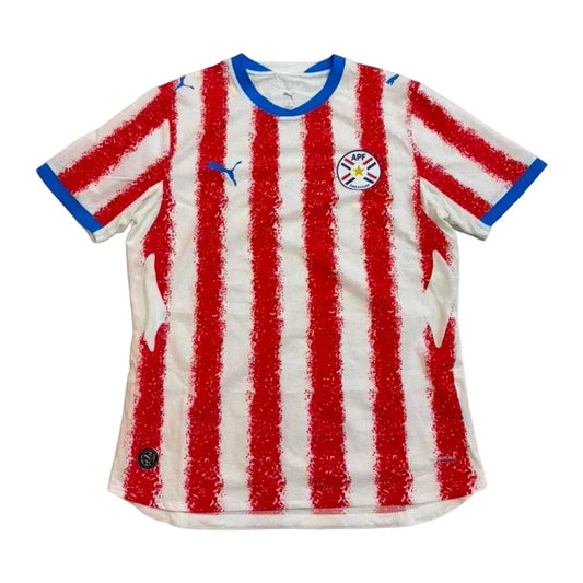 Camiseta Selección de Paraguay principal roja/blanca - Copa del Mundo 2026