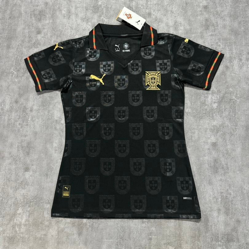 Camiseta Femenina Selección de Portugal edición especial pantera negra EUSÉBIO 2026/27