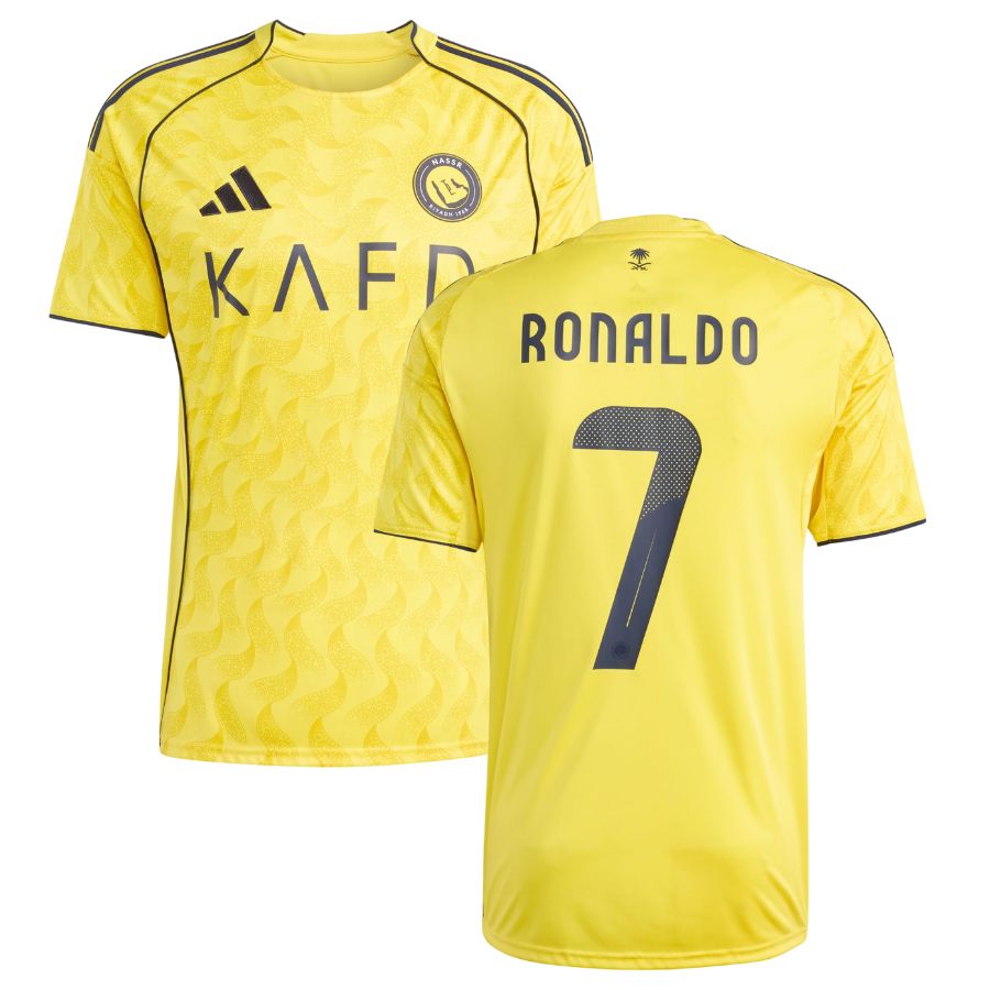 Camiseta Al Nassr RONALDO 7 amarilla home 2025/26