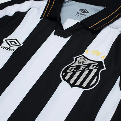 Camiseta Manga larga Santos Away 2026/27 blanca/negro